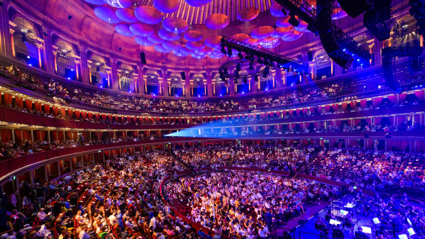 A packed Royal Albert Hall in central London in July.