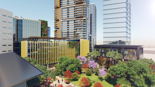 An artist's impression of the proposed Wattle Lane campus in Blacktown.