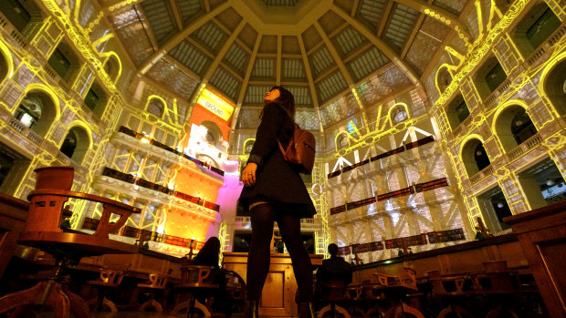 The State Library projections are always a hit.