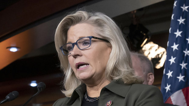 Liz Cheney is the only member of the Republican leadership team in the House to vote to impeach