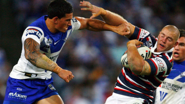 Big-hitter: Sonny Bill Williams made his name as a purveyor of spectacular shots with the Bulldogs.