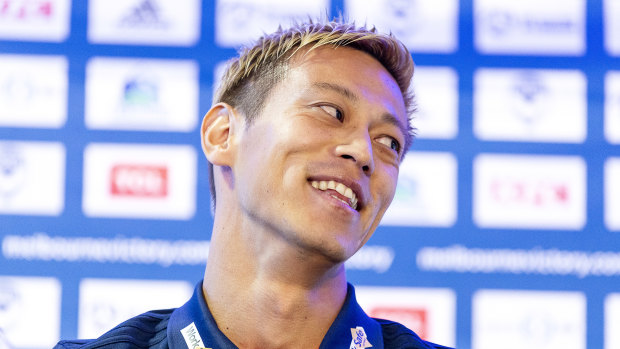 Keisuke Honda is yet to take the field for Victory.