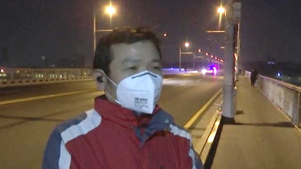 Wuhan resident Tong Zhengkun, on Wednesday - the day the city of 11 million people finished its coronavirus lock down.