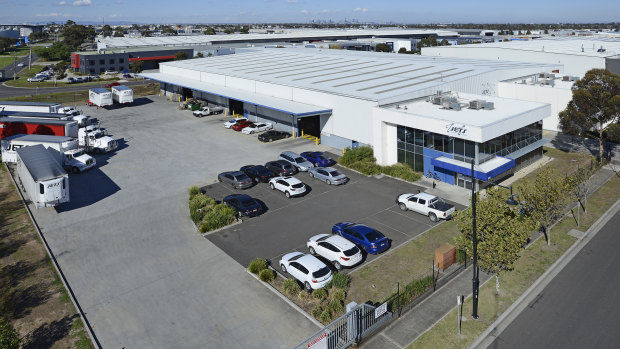 The deal for 1-5 Jets Court in Tullamarine was struck at a rental rate of $220,000 per annum.
