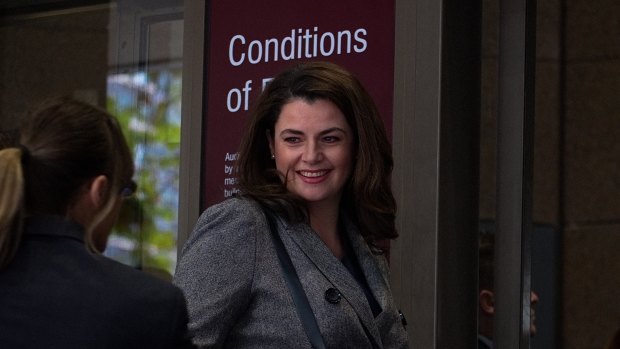 ABC journalist Louise Milligan arrives at Melbourne Magistrates Court on Tuesday.