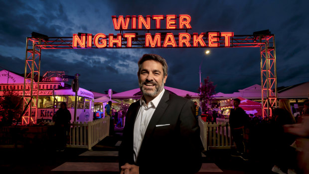 Stan Liacos, CEO of Queen Vic market at the Night market.