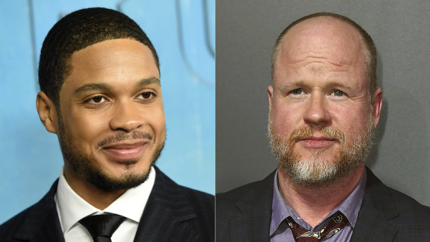 Carpenter’s accusations come after Ray Fisher (left) last year accused Whedon (right) of misconduct on the set of Justice League.