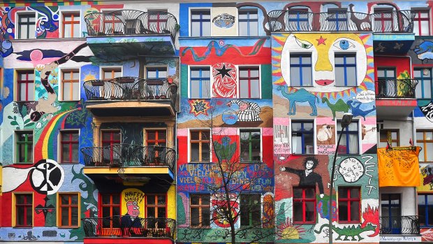 Graffiti House in Berlin. The city has long been a magnet for artists and musicians.