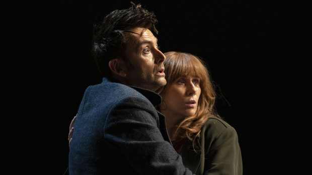 David Tennant as The Doctor and Catherine Tate as Donna Noble in Doctor Who.