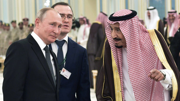 Russian President Vladimir Putin and Saudi Arabian King Salman had been locked in an oil stand-off.