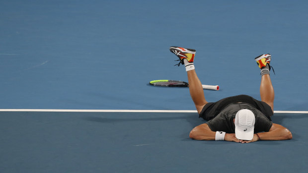 Dimitar Kuzmanov won just his second ATP Tour match against Steve Darcis.