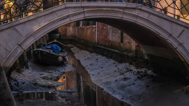 The problems in Venice are being blamed on factors including lack of rain, a high-pressure system, a full moon and sea currents.