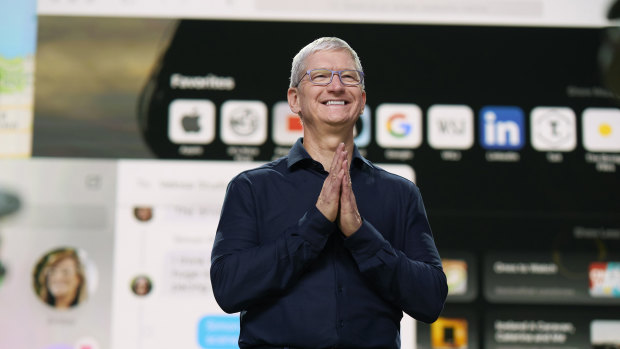 Apple chief Tim Cook is bullish on the US economy. 