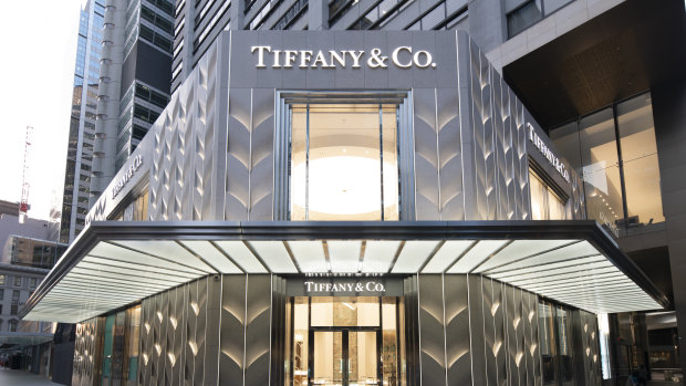 The new Tiffany & Co. Sydney flagship store, located at 175 Pitt Street, owned by Dexus