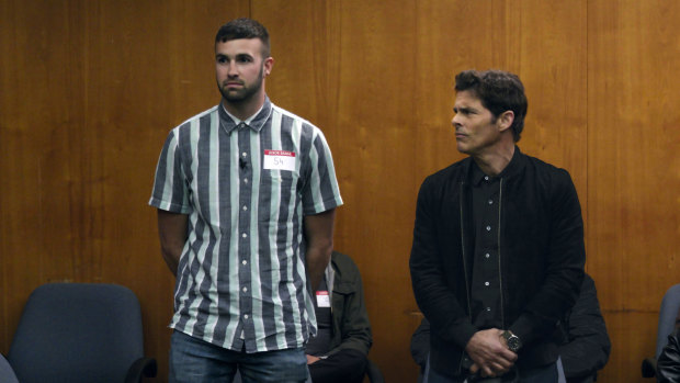 Ronald Gladden and James Marsden in Jury Duty.