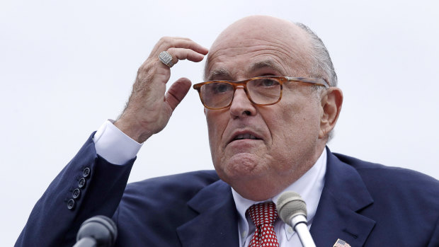 Going in to bat for Trump: Lawyer Rudy Giuliani.