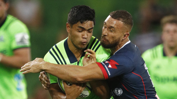 Don't blink: Quade Cooper (right) is playing some of his best football in recent memory.