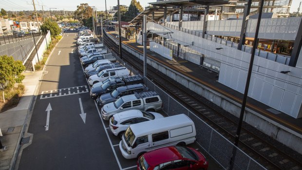The existing car park at Ringwood station, one of several sites chosen for upgrades under the federal government’s controversial congestion fund.