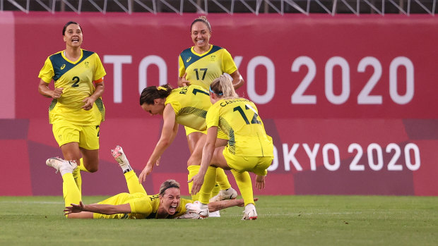 Australia’s win over Great Britain has put them into their first semi-final of a major global tournament.