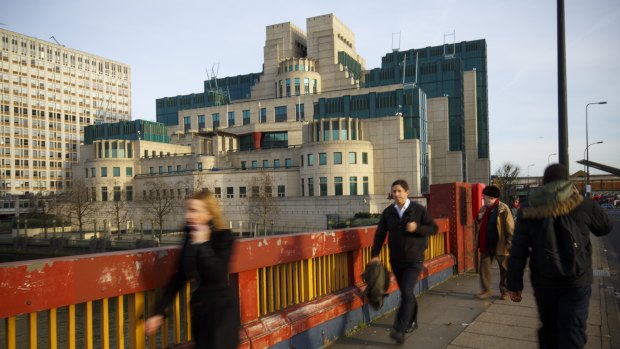 The London headquarters of the  British Secret Intelligence Service,   commonly known as MI6. 