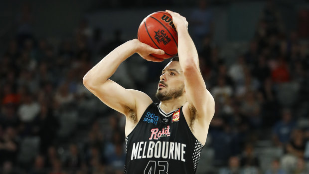 Not moving: Chris Goulding has just signed a three-year contract extension with Melbourne United.