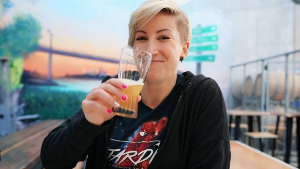 Chief judge, Jayne Lewis of Two Birds Brewing in Melbourne. 