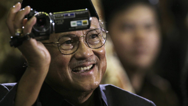 Former Indonesian president B.J. Habibie pictured in 2010.