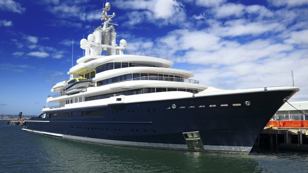 in April ordered Akhmedov to hand over the yacht, valued at roughly $US500 million, to his ex-wife. It has since been impounded by authorities in Dubai, where it had turned up for maintenance.