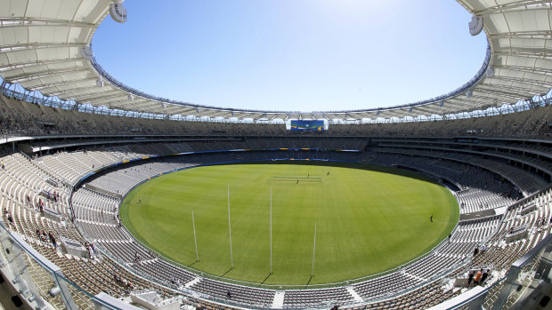 Perth's $1.8 billion Optus Stadium. 