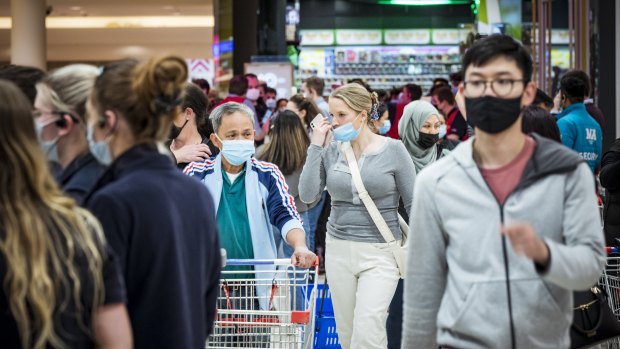 Shoppers flooded Chadstone stores after retailers threw open their doors at 6pm on Friday. 