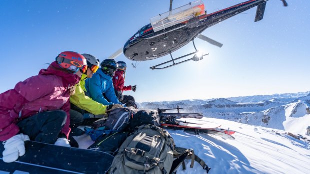 The world’s most versatile ski-lift – a helicopter flying for Telluride Helitrax.