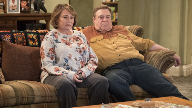 The reboot of Roseanne, starring Roseanne Barr as a Trump supporter, debuted to an audience of 18 million.