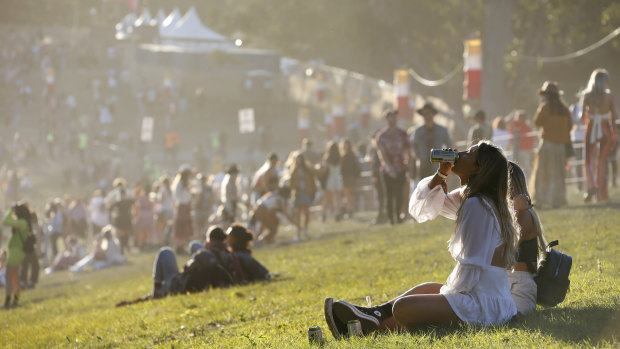 Festivalgoers at Splendour in the Grass in Byron Bay this year. The festival was one of several big festivals which threatened to leave NSW unless a roundtable was included in new safety laws. 