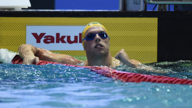Sprint champ: Kyle Chalmers wins the men's 100m freestyle final.