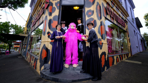 Rose Chong with her staff, or Chongettes, in her shop's Gertrude Street doorway. 