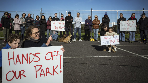 Residents are opposing a new entertainment venue at Caulfield Racecourse Reserve.