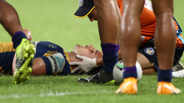 Eels back-rower Ryan Matterson has been sidelined for four weeks after suffering a concussion in round two.