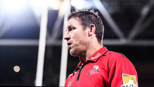 Emotional: Reds coach Brad Thorn offered a glimpse of the man behind the burly frame after last week's agonising loss to the Highlanders.