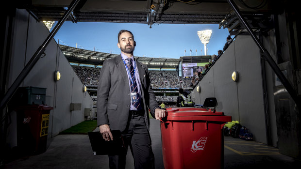 Vince Macolino oversees waste and recycling at the MCG.