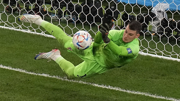 Croatia’s goalkeeper Dominik Livakovic may be in for another busy match.