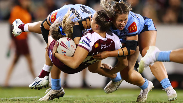 GIO Stadium hosted 11,000 for the standalone women’s State of Origin decider last year.