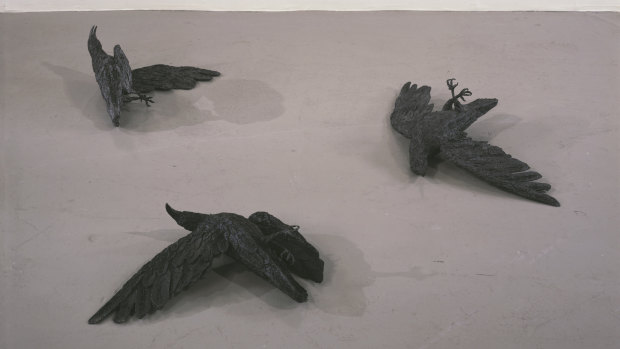 Crows, 2015, by Kiki Smith