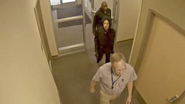 Surveillance footage of Prince entering the clinic of Dr. Michael Todd Schulenberg on April 20, 2016, the day before he was found dead of an accidental fentanyl overdose.