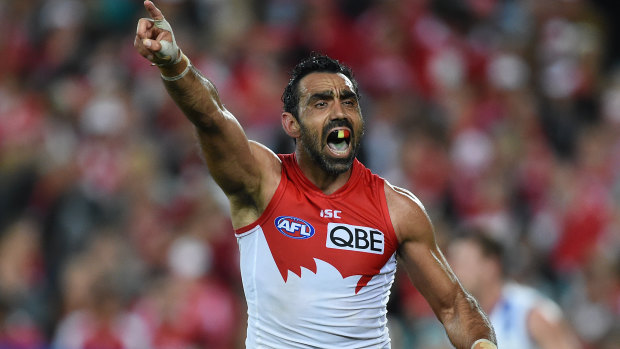 Adam Goodes chose to end his career without a victory lap, creating a powerfully poignant moment. 