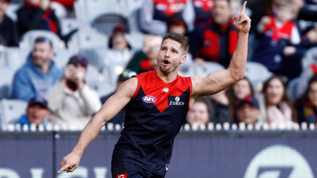 Melbourne's Jesse Hogan  looks likely to head to Fremantle.