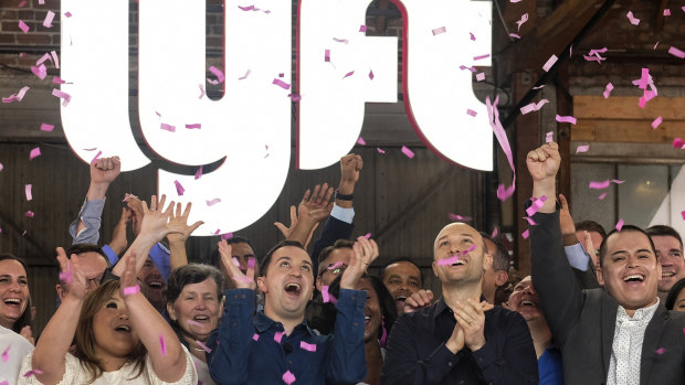 After a glittering debut, Lyft shares tumbled below its IPO price. 