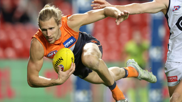 Nick Haynes claimed his first GWS best and fairest this season, alongside Lachie Whitfield.