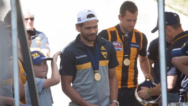 Reunion ruled out: Cyril Rioli and Luke Hodge won't be playing together at the Lions.