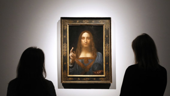 Leonardo da Vinci’s Salvator Mundi captured the world's attention when it sold for $US450 million in 2017. 
