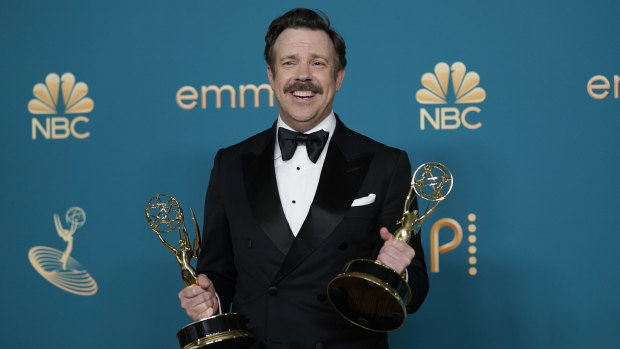 Jason Sudeikis won Emmys for outstanding lead actor in a comedy series and outstanding comedy series for Ted Lasso in 2022. The Emmy Awards for 2023 have been delayed until January 2024 as a result of the Hollywood strikes. 